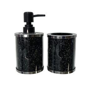 Ambrose Exquisite 2 Piece Soap Dispenser and Toothbrush Holder in Gift Box