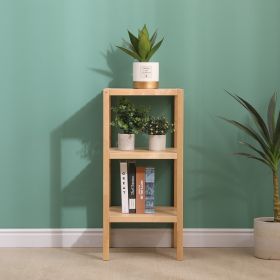 3-Tier Birch Bathroom Shelf, Narrow Shelving Unit, Multifunctional Storage Rack, Corner Rack, for Kitchen, Living Room, Bedroom, Entryway, Bathroom